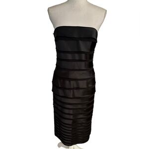 WHBM strapless satin dress size 6